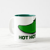 Hot-Hot-Jalapeno-Mok Tweekleurige Koffiemok (Voorkant links)