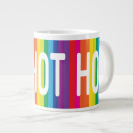 Hot-hot-regenboogjumboMok Grote Koffiekop