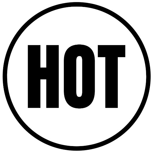 HOT - Hot Springs Klassieke ronde Sticker