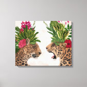 Hot House Leopards | A Paar Canvas Afdruk (Voorkant)