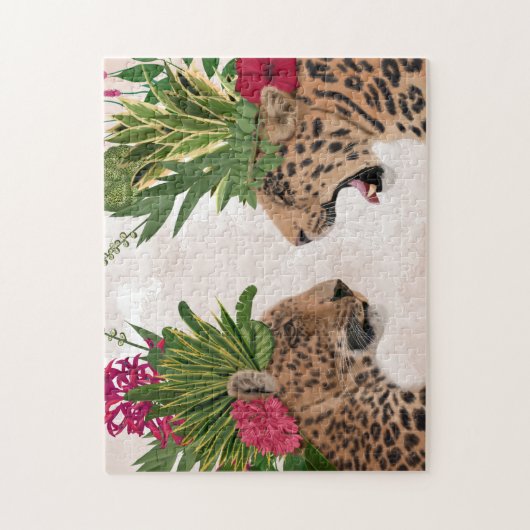 Hot House Leopards | A Paar Legpuzzel (Verticaal)