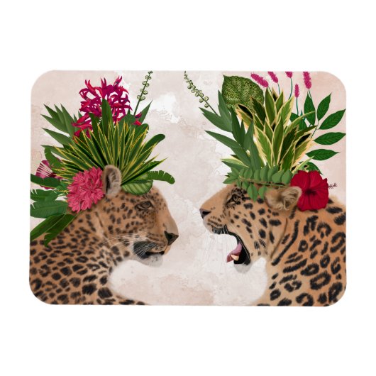 Hot House Leopards | A Paar Magneet (Horizontaal)