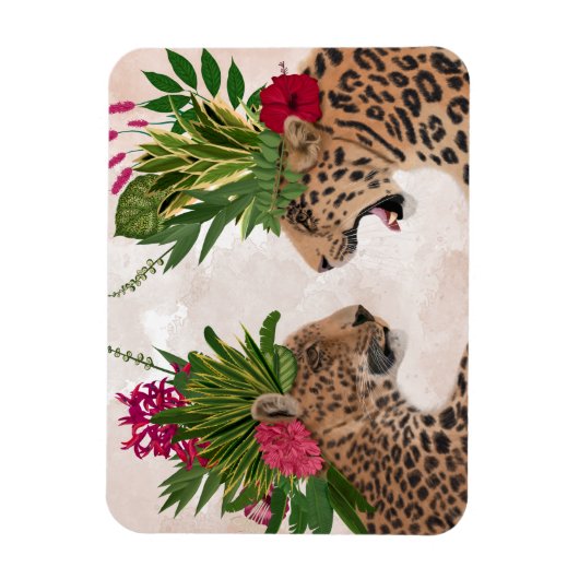 Hot House Leopards | A Paar Magneet (Verticaal)