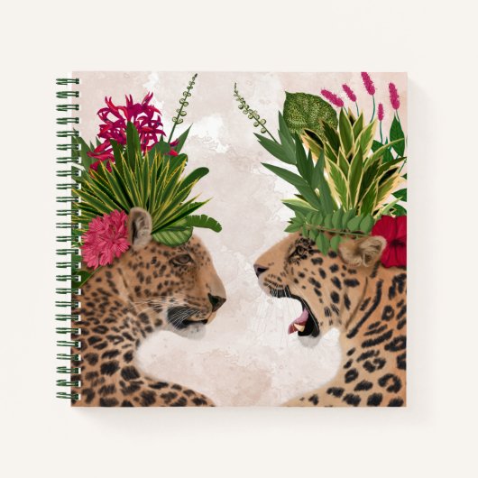 Hot House Leopards | A Paar Notitieboek (Voorkant)