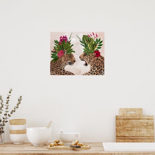 Hot House Leopards | A Paar Poster (Keuken)