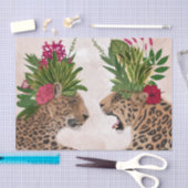 Hot House Leopards | A Paar Tissuepapier (Craft)