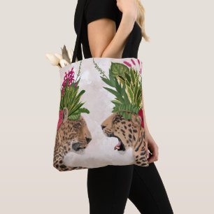 Hot House Leopards   A Paar Tote Bag