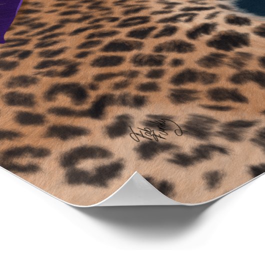 Hot House Leopards | Een paar Poster (Hoek)
