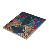 Hot House Leopards | Een paar Tegeltje (Zijkant)