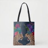 Hot House Leopards | Een paar Tote Bag (Voorkant)