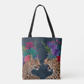 Hot House Leopards | Een paar Tote Bag (Achterkant)