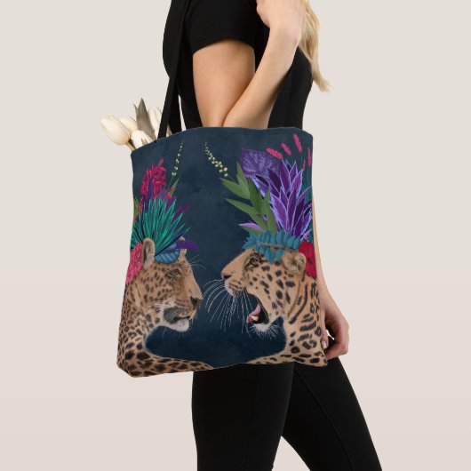 Hot House Leopards | Een paar Tote Bag (Dichtbij)