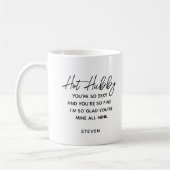 Hot Hubby Funny Husband Poem Gepersonaliseerd Koffiemok (Links)
