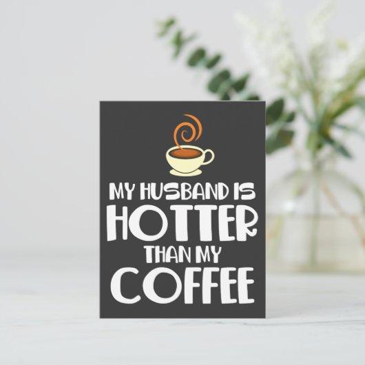 Hot-Husband Funny Married Couple Humor Briefkaart (Staand voorkant)