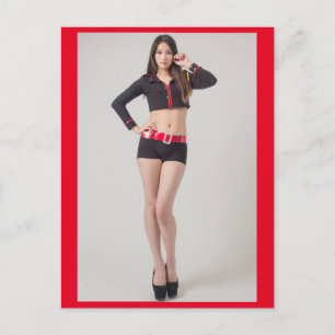 Hot-Japans model foto Briefkaart
