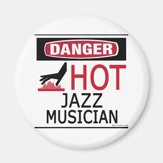 Hot Jazz Musician Magneet (Voorkant)
