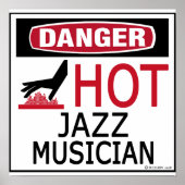 Hot Jazz Musician Poster (Voorkant)