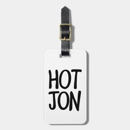 HOT JON BAGAGELABEL (Voorkant verticaal)
