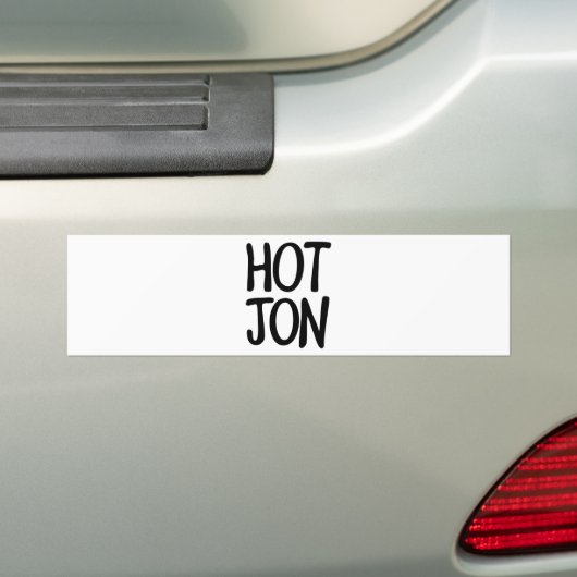 HOT JON BUMPERSTICKER (Op auto)