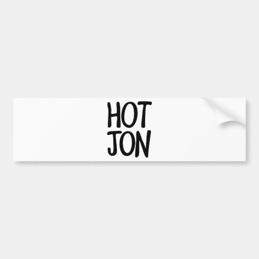 HOT JON BUMPERSTICKER (Voorkant)