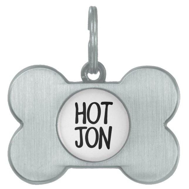 HOT JON HUISDIEREN NAAMPLAATJE (voorkant)