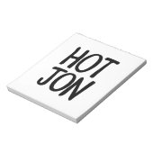 HOT JON NOTITIEBLOK (Linkerzijde)