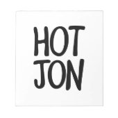 HOT JON NOTITIEBLOK (Voorkant)