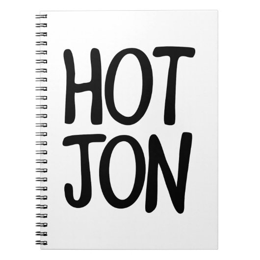 HOT JON NOTITIEBOEK (Voorkant)