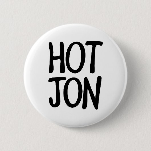 HOT JON RONDE BUTTON 5,7 CM (Voorkant)