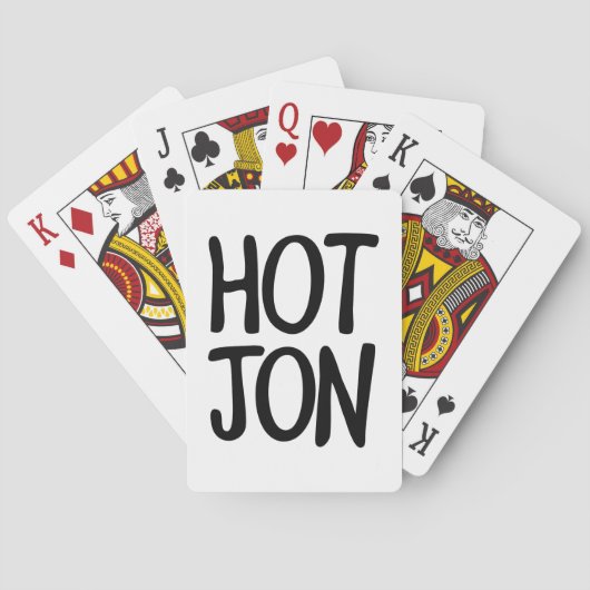 HOT JON SPEELKAARTEN (Achterkant)