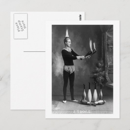 Hot Juggler, begin jaren 1900 Briefkaart (Voorkant / Achterkant)