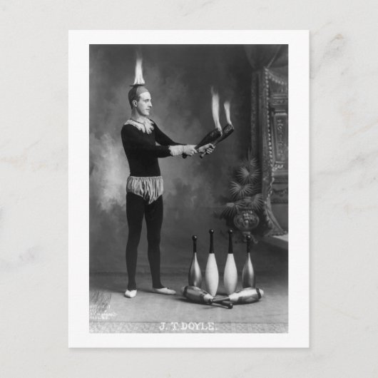 Hot Juggler, begin jaren 1900 Briefkaart (Voorkant)