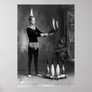 Hot Juggler, begin jaren 1900 Poster