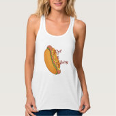 Hot Juicy Hot Dog Pun Tanktop - Funny Foodie Gift (Voorkant)