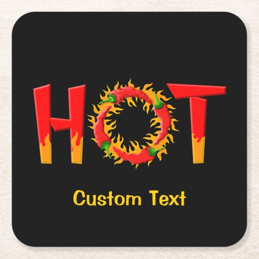 HOT KARTONNEN ONDERZETTERS (Voorkant)