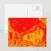 Hot Kiss Briefkaart (Voorkant / Achterkant)