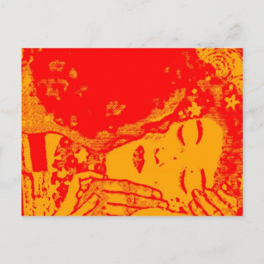 Hot Kiss Briefkaart (Voorkant)