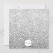 Hot Kisses Zilver Modern Chic Bachelorette Party Kaart (Achterkant)