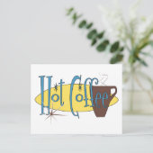 Hot-koffie Briefkaart (Staand voorkant)