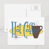 Hot-koffie Briefkaart (Voorkant / Achterkant)