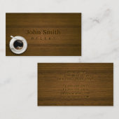 Hot-koffie op het Visitekaartje Tafelschrijver (Voorkant / Achterkant)