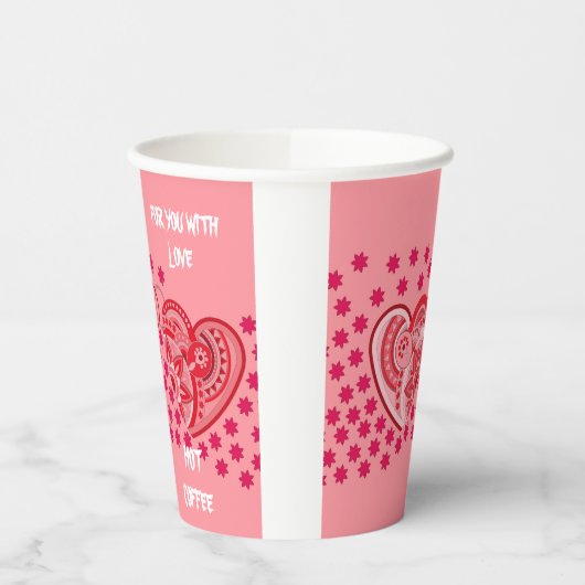 HOT KOFFIE PAPIER KOP VOOR VERLIES PAPIEREN BEKERS (Links)