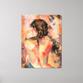 Hot-Lady - Abstract vrouwelijk lichaam - Oorspronk Canvas Afdruk (Voorkant)
