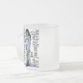 Hot Lady Justice door Street Justice Matglas Koffiemok (Voorkant links)