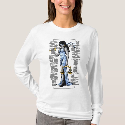 Hot Lady Justice door Street Justice T-shirt (Voorkant)
