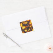 Hot-lava Vierkante Sticker (Envelop)