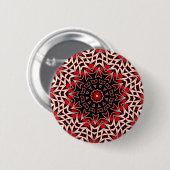 Hot Leaf Kaleidoscope Ronde Button 5,7 Cm (Voorkant /achterkant)