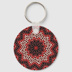 Hot Leaf Kaleidoscope Sleutelhanger