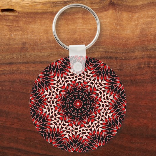 Hot Leaf Kaleidoscope Sleutelhanger (Voorkant)