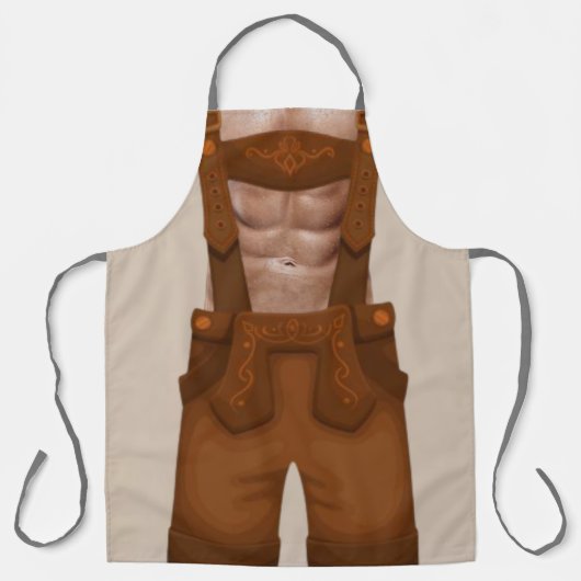 Hot Lederhosen Schort (Voorkant)